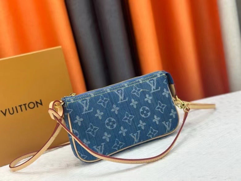 Lv monogram fashion denim