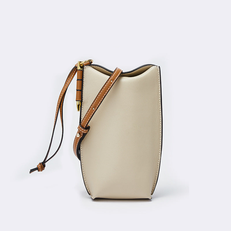 L Gate Pocket Mini Bucket Bag