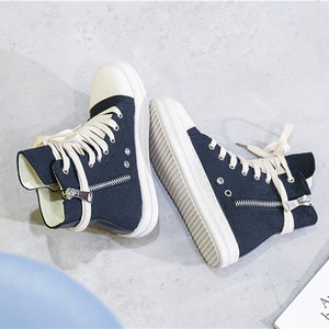 RO-style Canvas High Top Sneakers