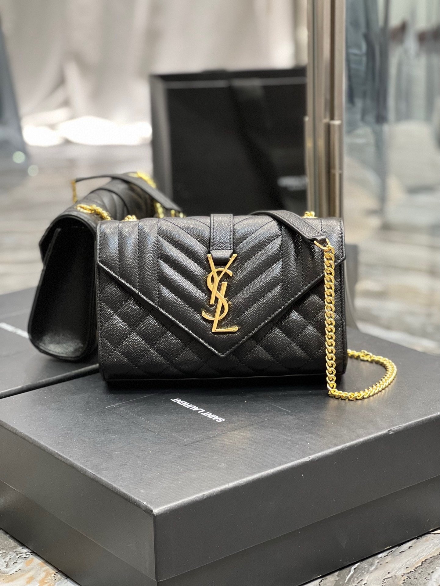 YSL Envelope Mini Bag Dumy Mun