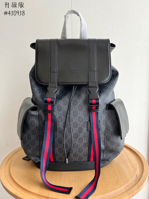 Gucci black soft gg supreme backpack sale