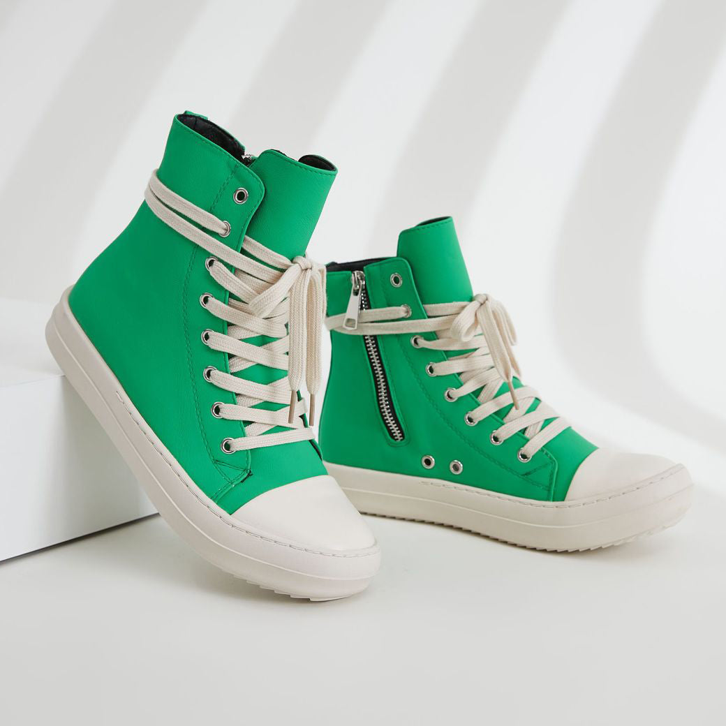 RO-style Leather High Top Sneakers