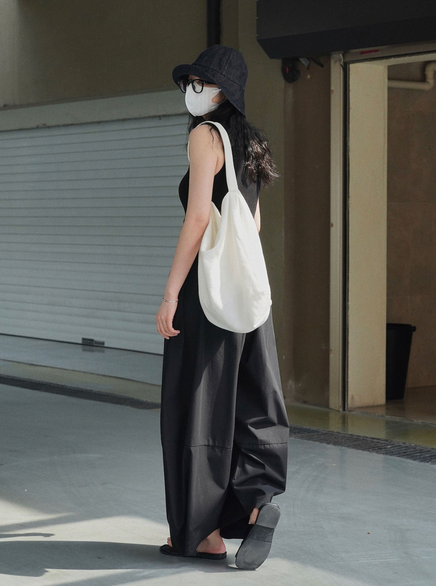 Spring & Summer Arc-shaped Wide-leg Pants