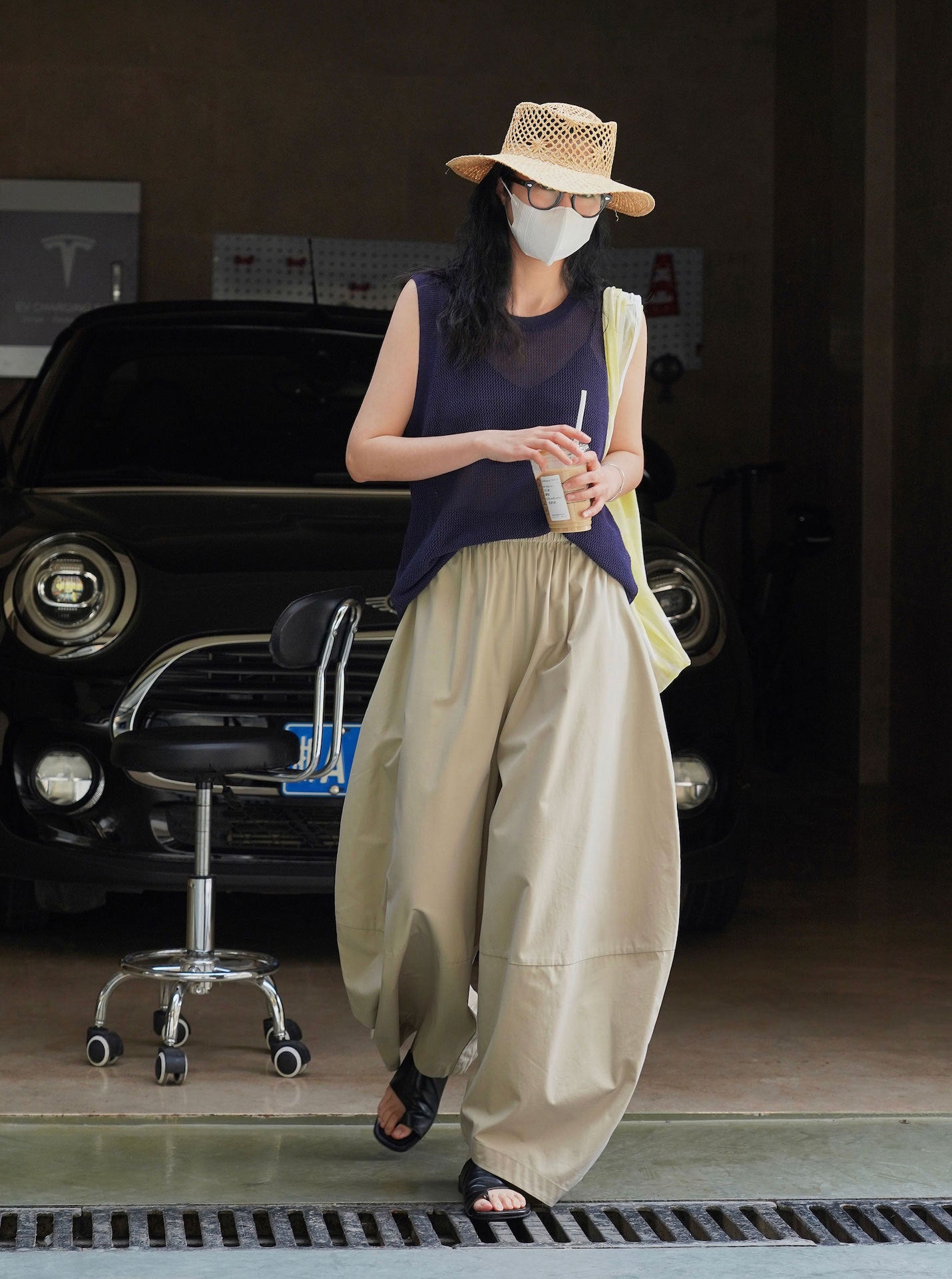 Spring & Summer Arc-shaped Wide-leg Pants