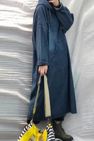 Hooded Denim Dress