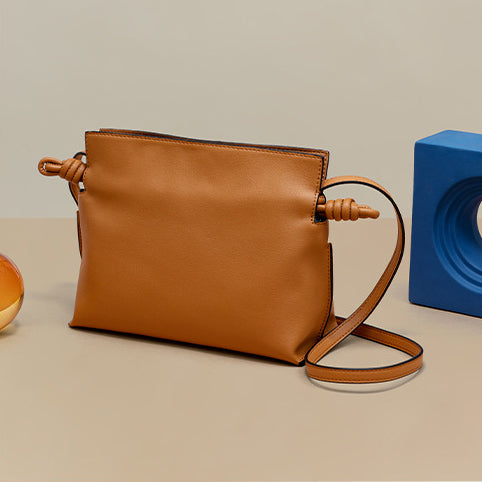 Loewe-style Flamenco Mini Clutch Bag