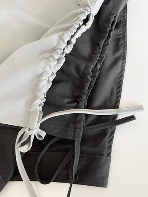 Drawstring-slit Cargo Skirt