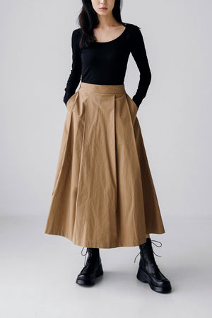 A-line Cotton Skirt