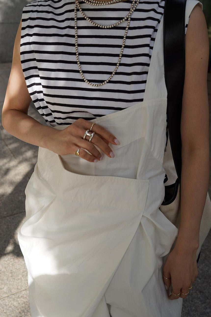 One-shoulder Overalls