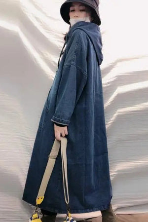 Hooded Denim Dress