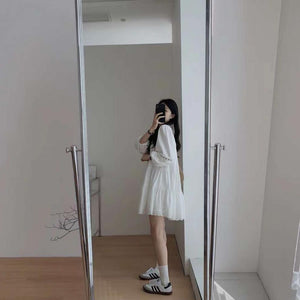 Lace Trim Mini Dress