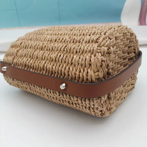 P Woven Bucket Bag