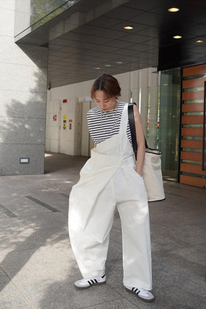 One-shoulder Overalls