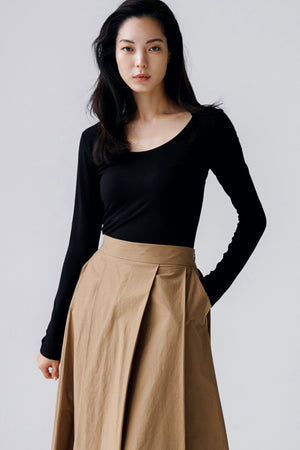 A-line Cotton Skirt
