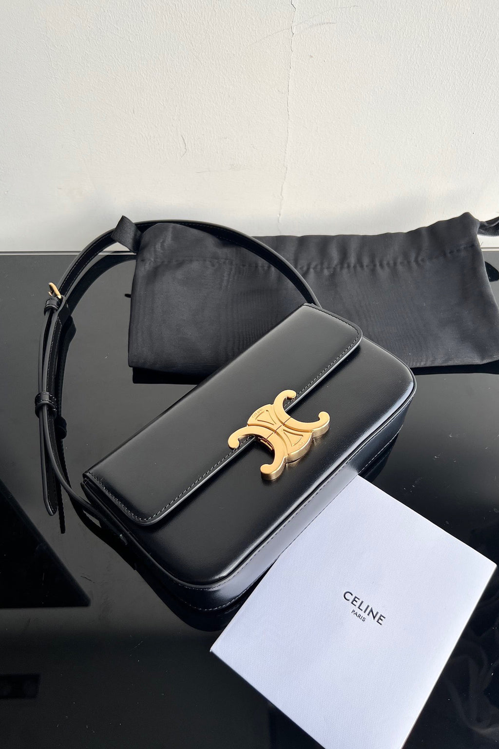 Celine-style Mini Triomphe Shoulder Bag