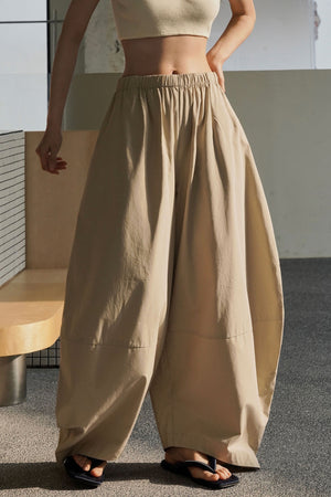 Spring & Summer Arc-shaped Wide-leg Pants