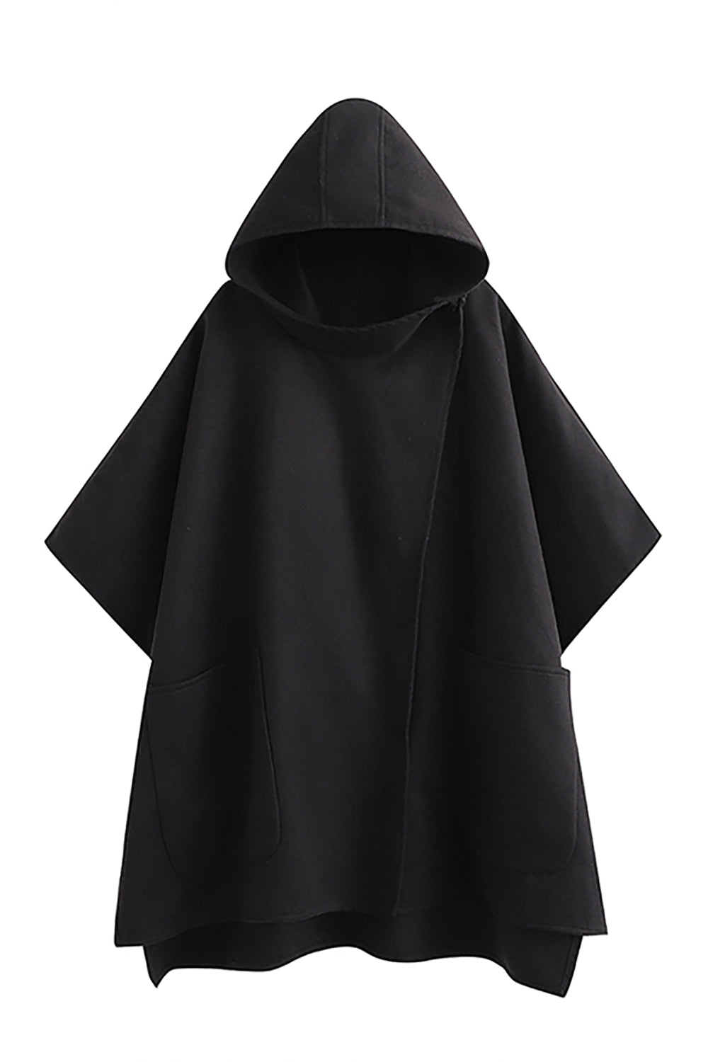 Hooded on sale cape coat