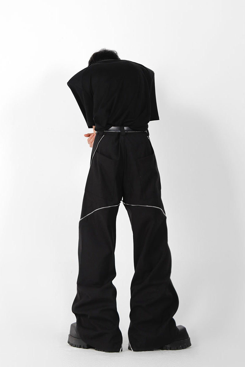 Zipper-slit Pants – Dumy Mun