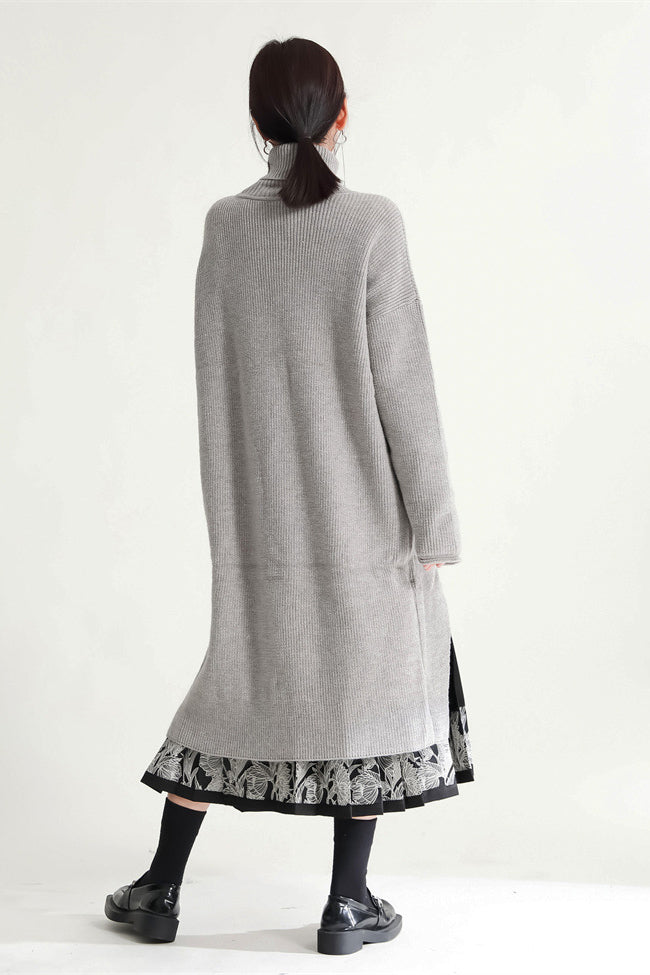 Yamamoto-style Long Split Sweater