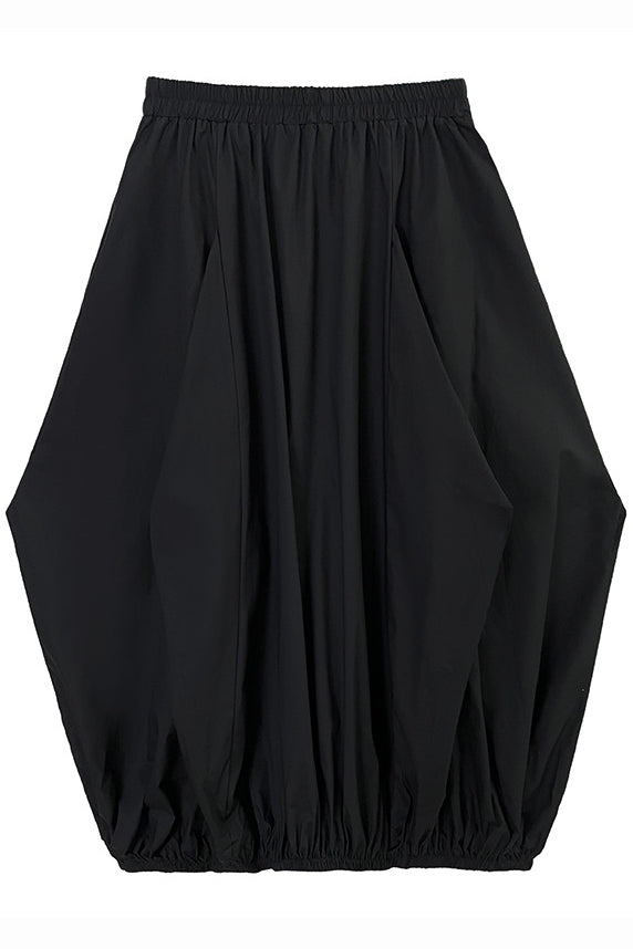 Yamamoto-style Chunky-pleat Balloon Skirt