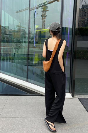 Slit-hem Overalls