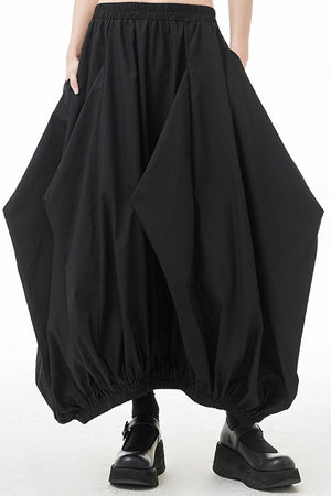 Yamamoto-style Chunky-pleat Balloon Skirt